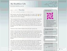 Tablet Screenshot of myhealthierlife.wordpress.com