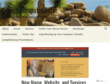 Tablet Screenshot of desertcomputertutor.wordpress.com