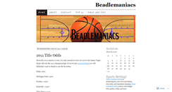 Desktop Screenshot of beadlemaniacs.wordpress.com