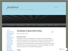 Tablet Screenshot of jessekraut.wordpress.com