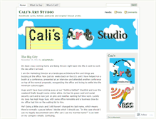 Tablet Screenshot of calisartstudio.wordpress.com