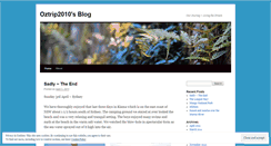 Desktop Screenshot of oztrip2010.wordpress.com