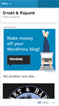 Mobile Screenshot of dbeatrawpunk.wordpress.com