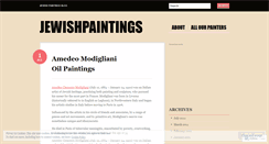 Desktop Screenshot of jewishpaintings.wordpress.com
