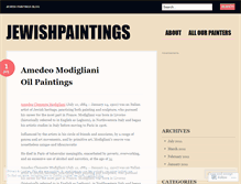 Tablet Screenshot of jewishpaintings.wordpress.com