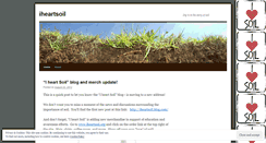 Desktop Screenshot of iheartsoil.wordpress.com
