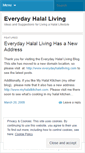 Mobile Screenshot of everydayhalal.wordpress.com