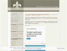 Tablet Screenshot of everydayhalal.wordpress.com