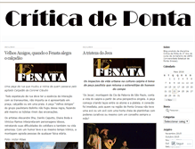 Tablet Screenshot of criticadeponta.wordpress.com