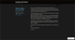 Desktop Screenshot of developersblog.wordpress.com