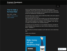 Tablet Screenshot of developersblog.wordpress.com