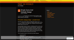 Desktop Screenshot of free3dmodels.wordpress.com