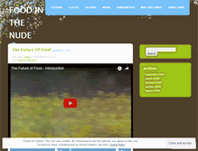 Tablet Screenshot of foodinthenude.wordpress.com