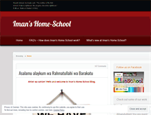 Tablet Screenshot of imanshomeschool.wordpress.com