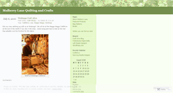 Desktop Screenshot of mulberrylanequilting.wordpress.com