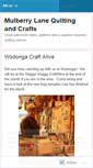Mobile Screenshot of mulberrylanequilting.wordpress.com