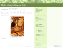 Tablet Screenshot of mulberrylanequilting.wordpress.com