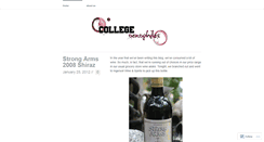 Desktop Screenshot of collegeoenophiles.wordpress.com