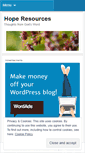 Mobile Screenshot of hoperesources.wordpress.com