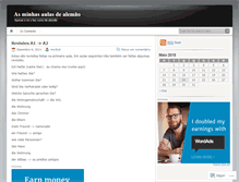 Tablet Screenshot of cursodealemao.wordpress.com