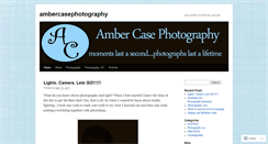 Desktop Screenshot of ambercasephotography.wordpress.com