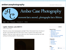 Tablet Screenshot of ambercasephotography.wordpress.com