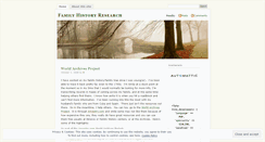 Desktop Screenshot of familyhistorysearch.wordpress.com