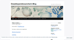 Desktop Screenshot of oswaldoparedessanchez.wordpress.com