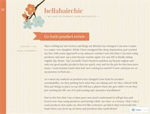 Tablet Screenshot of bellahairchic.wordpress.com
