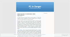 Desktop Screenshot of pcindanger.wordpress.com