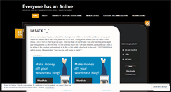 Desktop Screenshot of everyonehasananime.wordpress.com