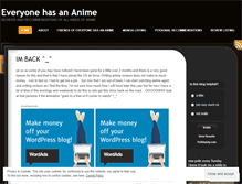 Tablet Screenshot of everyonehasananime.wordpress.com