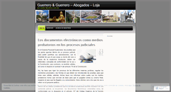 Desktop Screenshot of guerreroabogadosloja.wordpress.com