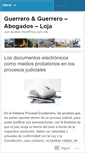 Mobile Screenshot of guerreroabogadosloja.wordpress.com