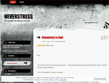 Tablet Screenshot of neverstress.wordpress.com