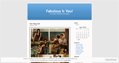 Desktop Screenshot of fabulousisyou.wordpress.com