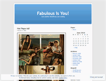 Tablet Screenshot of fabulousisyou.wordpress.com