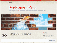 Tablet Screenshot of mckenziefree.wordpress.com