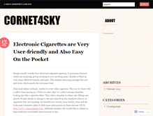 Tablet Screenshot of cornet4sky.wordpress.com