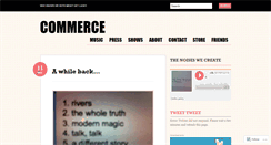Desktop Screenshot of commerceband.wordpress.com