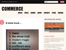 Tablet Screenshot of commerceband.wordpress.com