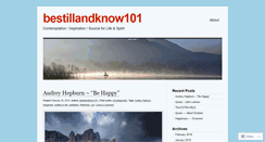 Desktop Screenshot of bestillandknow101.wordpress.com