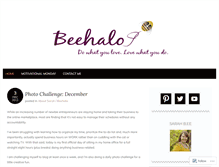 Tablet Screenshot of beehalo.wordpress.com