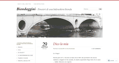 Desktop Screenshot of biondesita.wordpress.com