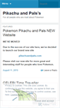 Mobile Screenshot of pikachuandpals.wordpress.com