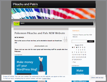 Tablet Screenshot of pikachuandpals.wordpress.com