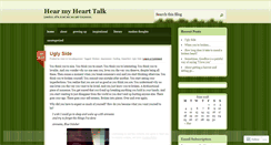 Desktop Screenshot of hearmyhearttalk.wordpress.com