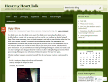 Tablet Screenshot of hearmyhearttalk.wordpress.com