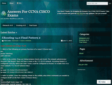 Tablet Screenshot of ccnaciscoanswers.wordpress.com