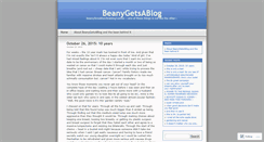 Desktop Screenshot of beanygetsablog.wordpress.com